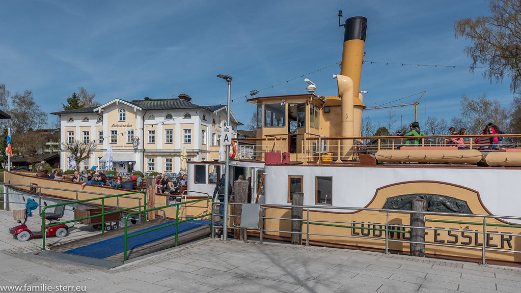 Hafen Prien Stock