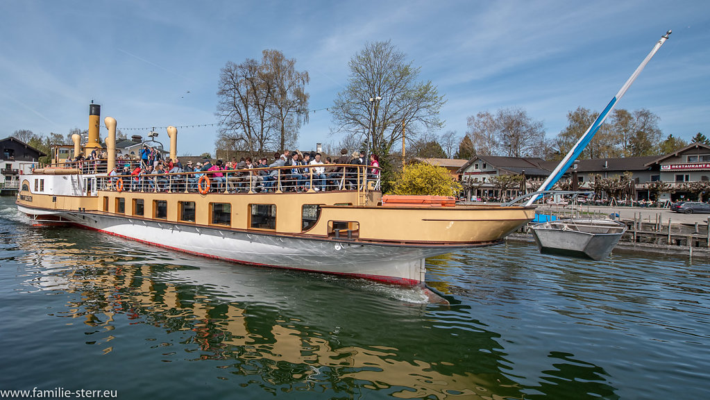 Hafen Prien Stock